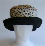 Luksus hat i baby leopard print